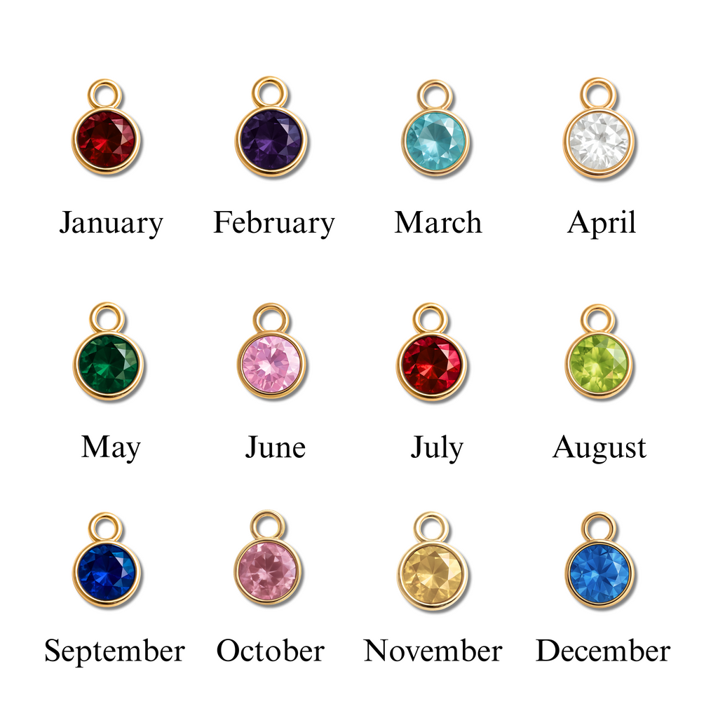 Scorpio & Birthstone Charm Necklace